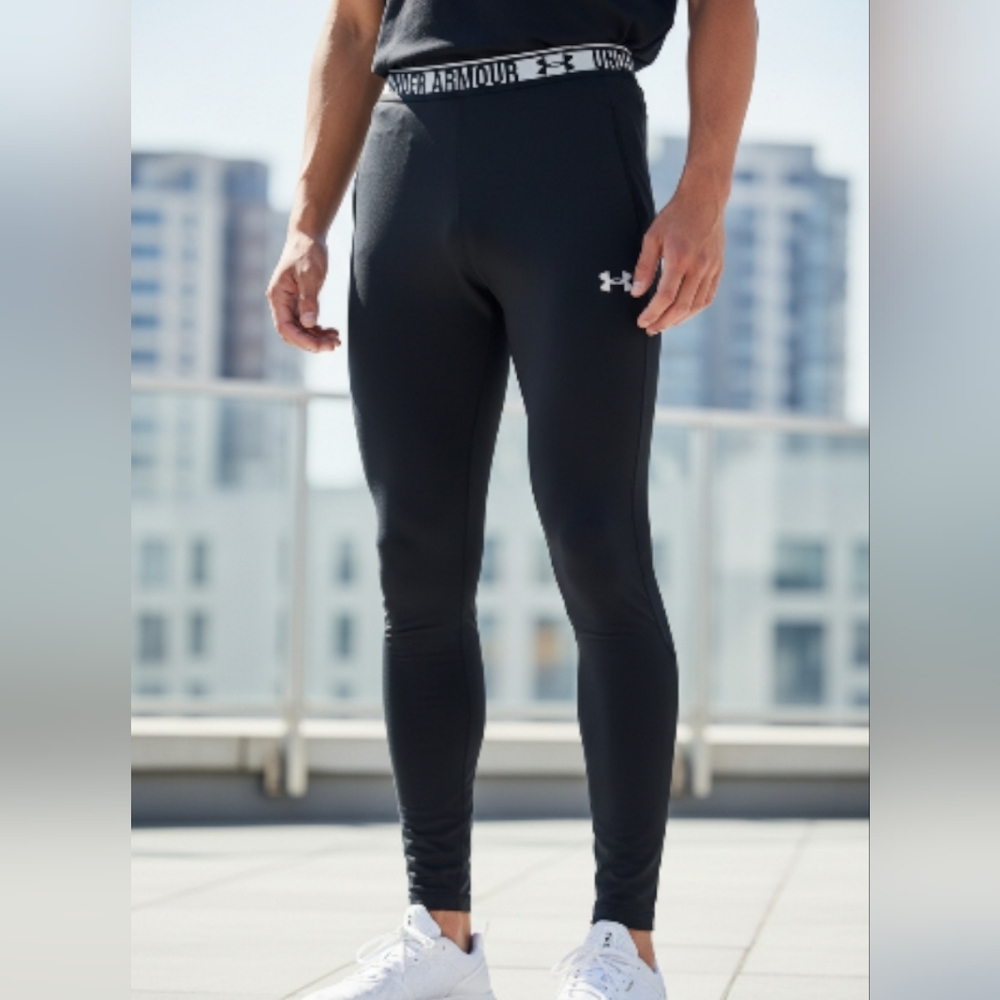 Under Armour Heat Gear Compression Leggings Mens Sz L Base Layer Tights Pants